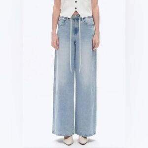 Bayeas high rise drawstring baggy denim jeans size 29